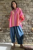 Peruvia Pillow Cotton Nero Smock Top Pink /17=